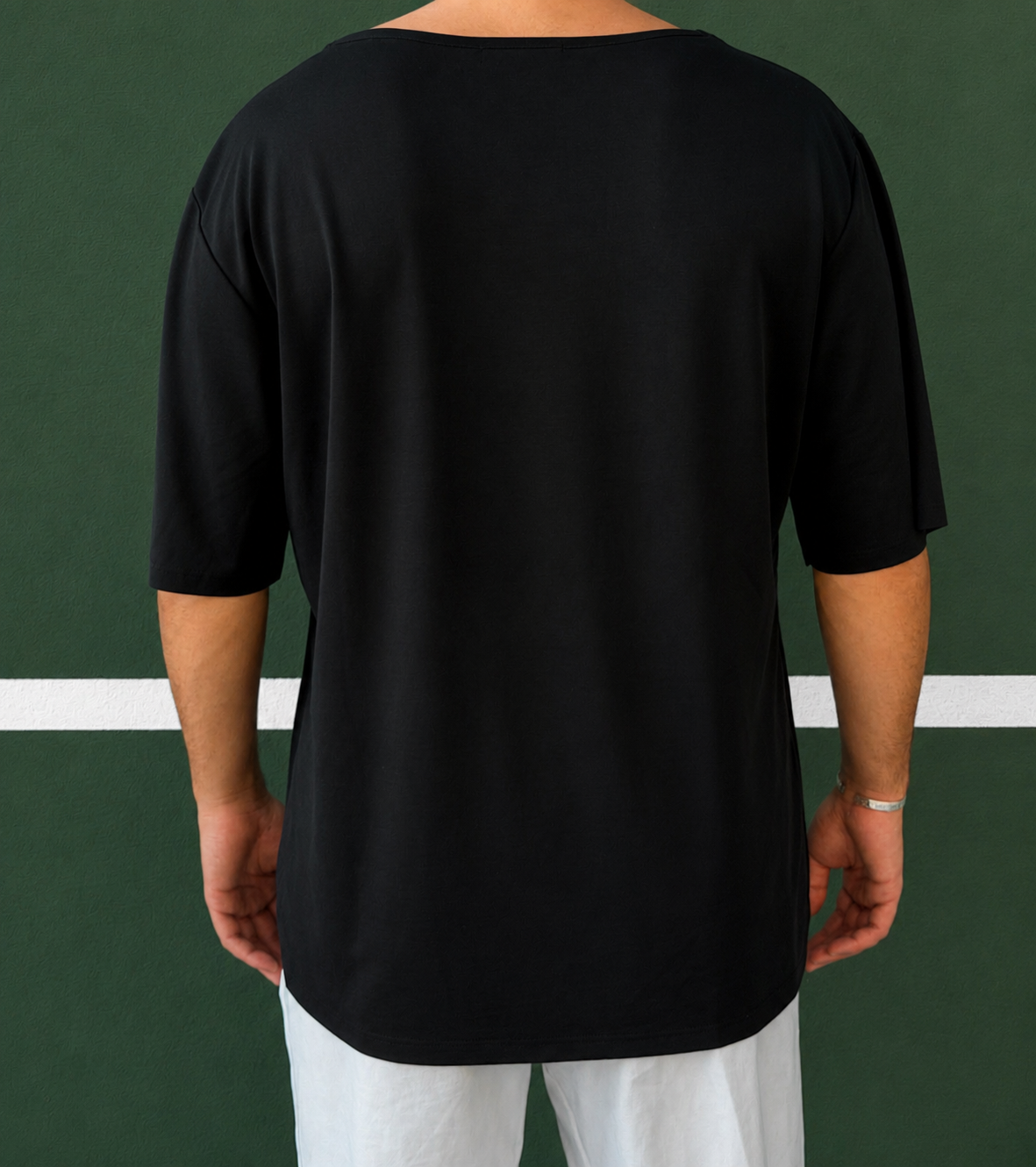 Wide Tee – Black