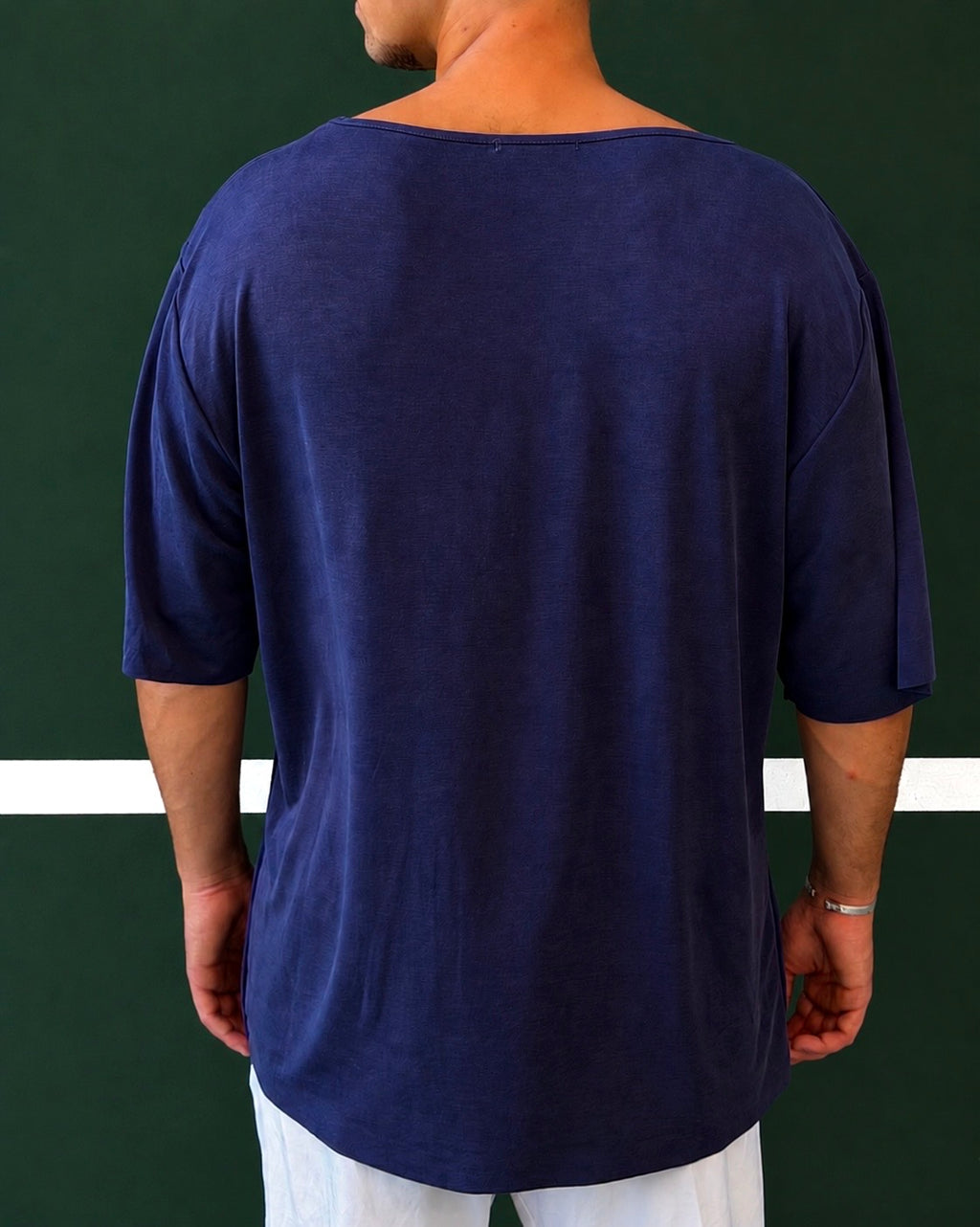 Wide Tee – Navy