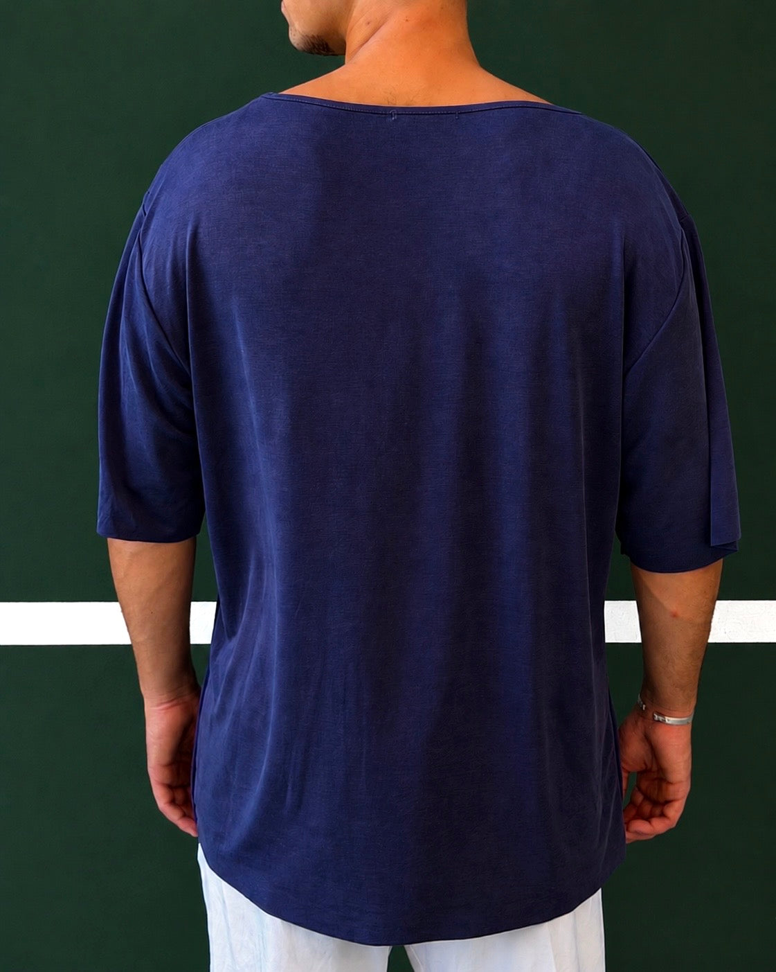 Wide Tee – Navy