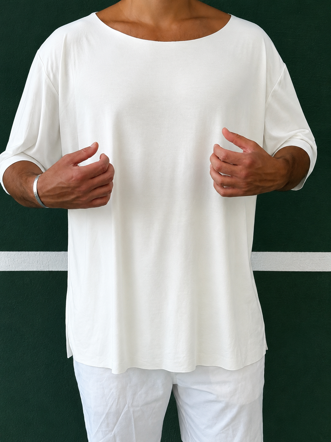Wide Tee – White