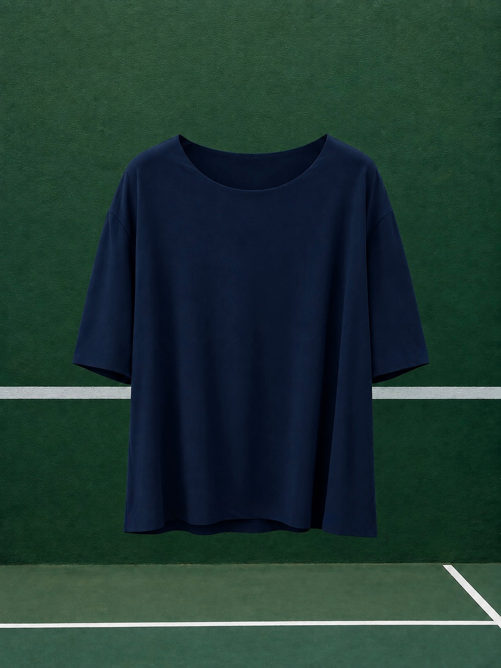 Wide Tee – Navy