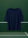 Wide Tee – Navy