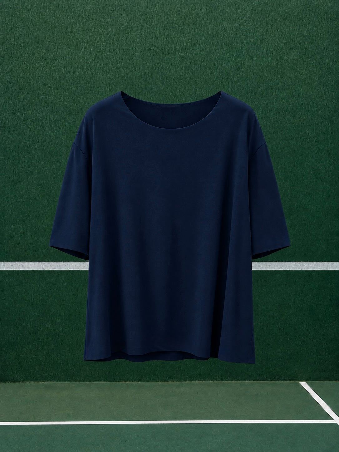 Wide Tee – Navy