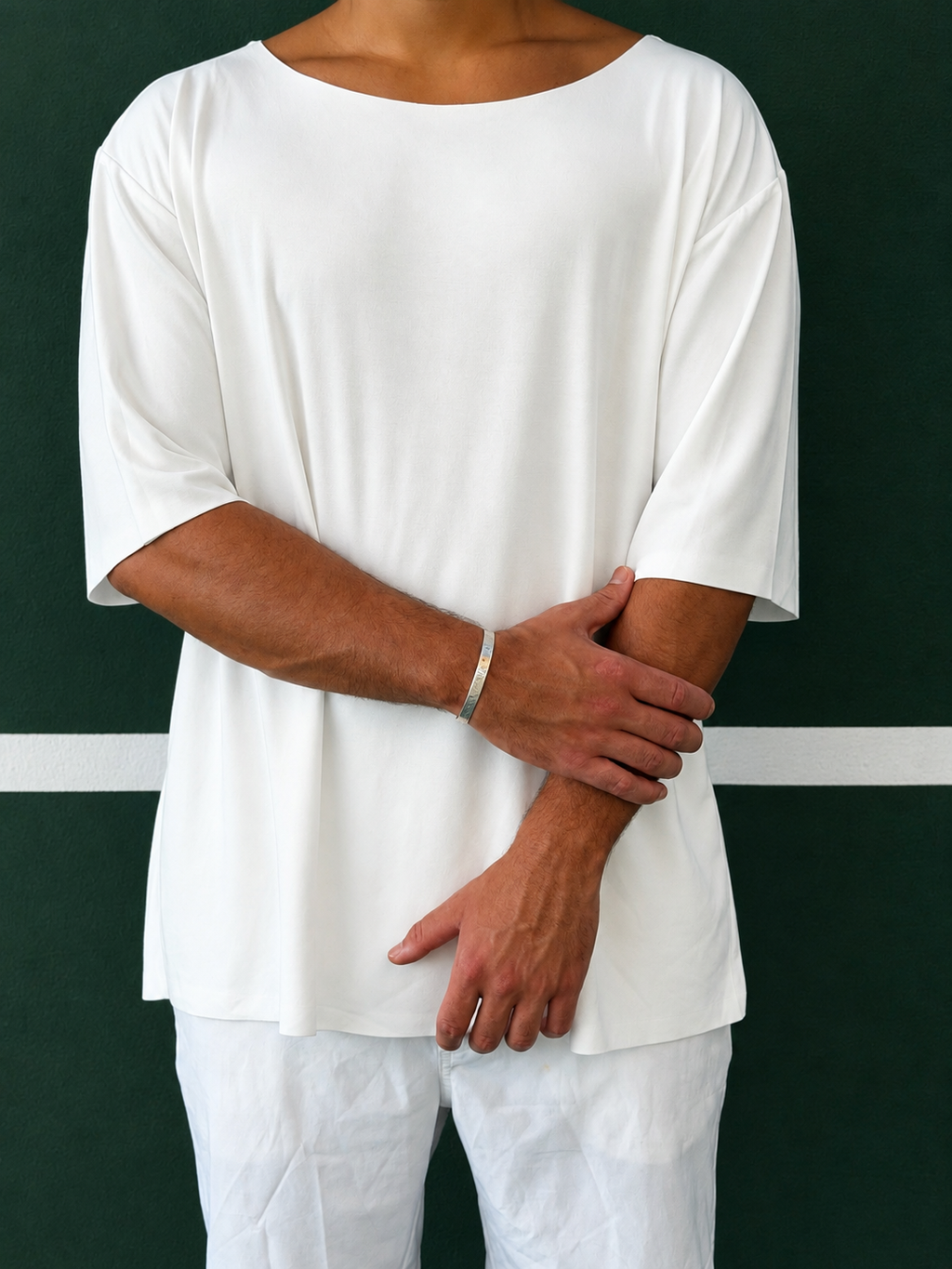 Wide Tee – White